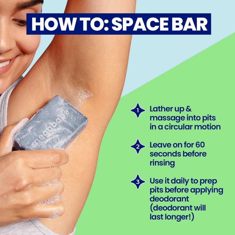 Detoxifying Charcoal Underarm Bar Soap for Odor Control - 3.5 oz