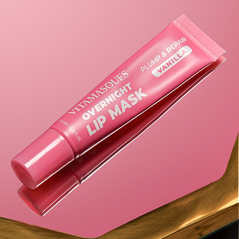 Overnight Lip Mask with Hyaluronic Acid & Vanilla for Plumping and Repair