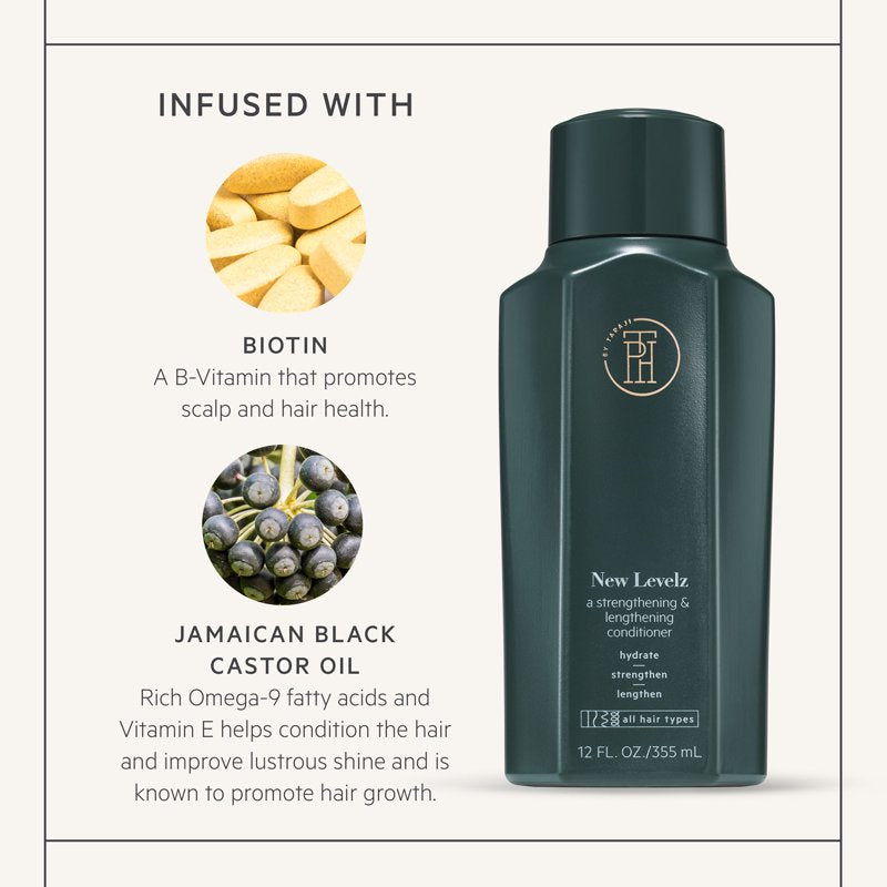 Strengthening & Lengthening Conditioner with Biotin & Castor Oil - 12 fl oz
