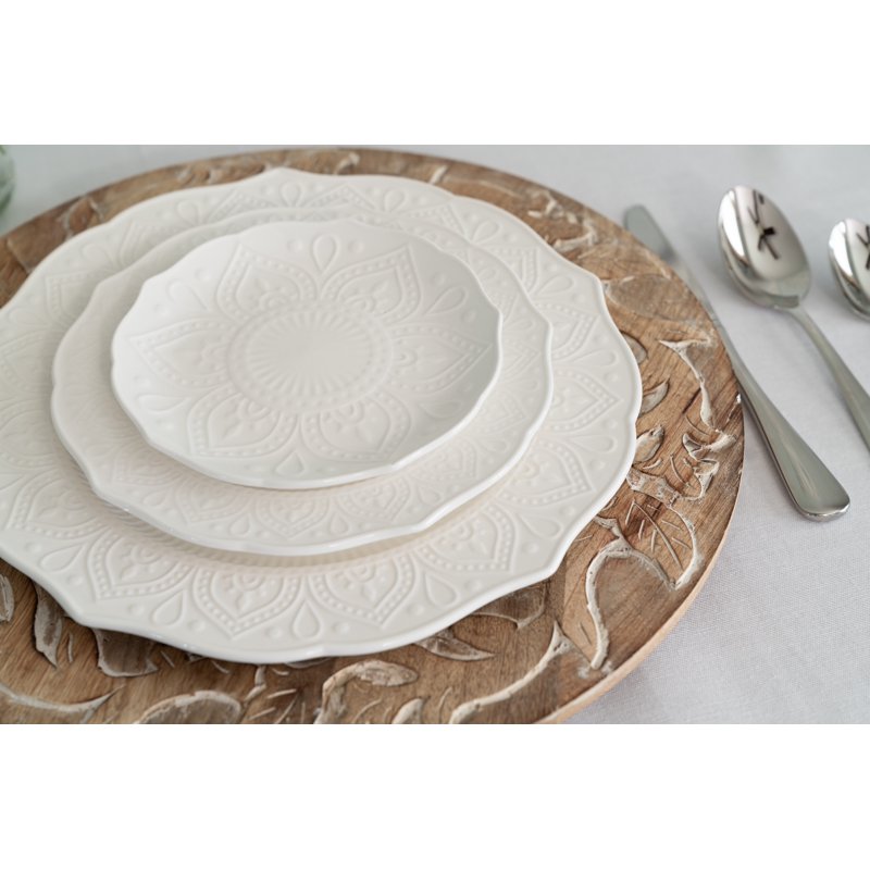 6-Piece Set of 6" White Bread & Butter Plates