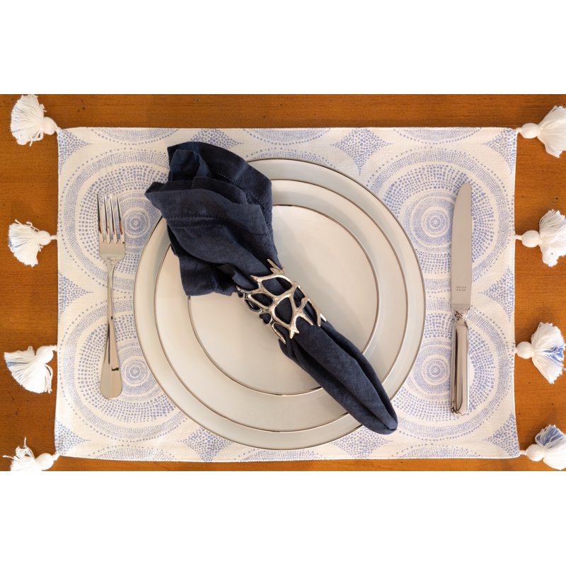 Coupe Silver Line Porcelain Bread & Butter Plate Set - B&B