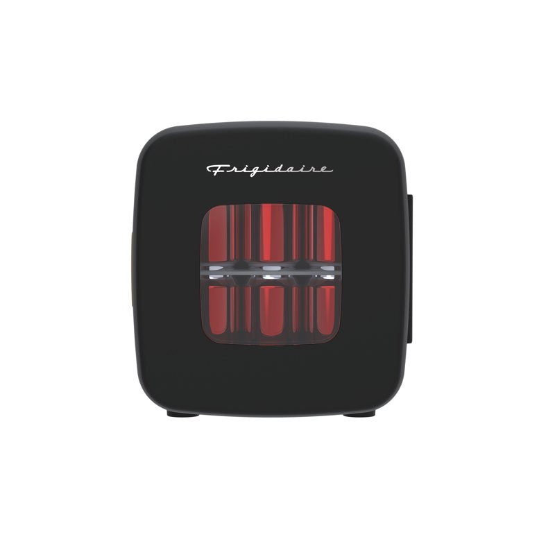 Mini Beverage & Skincare Cooler - 12 Can Compact Refrigerator, Black