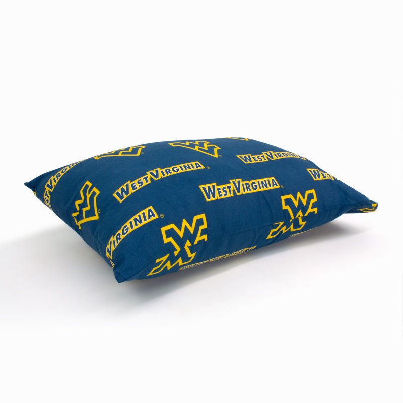 West Virginia Mountaineers King Pillowcase Pair - 20x40 Inches, Team Colors
