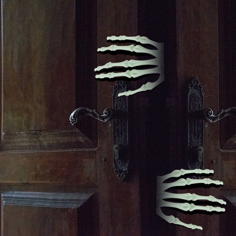 Halloween Skeleton Hand Props - Realistic Life Size Skeleton Claws (Right & Left) - Variation C