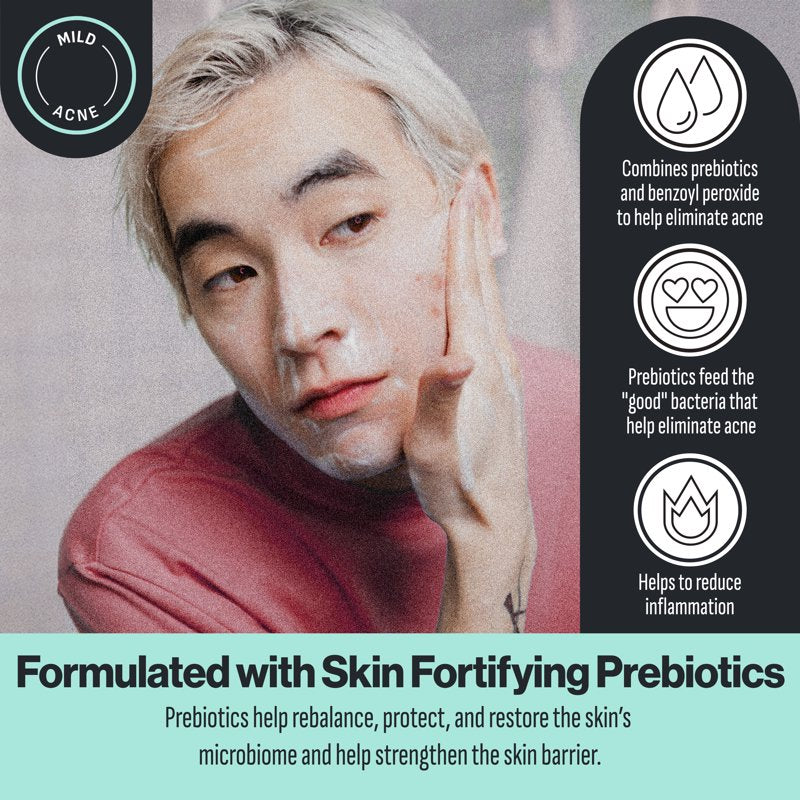 Sensitive Skin Acne Face Wash with 5% Benzoyl Peroxide, 5 fl oz