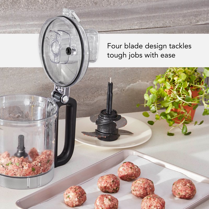 9-Cup Food Processor with Multipurpose Blades - Black Matte