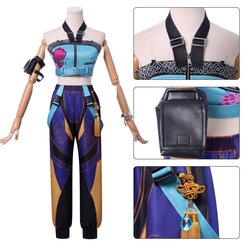 K-Pop Singer Costume A Women's Stage Outfit Set with Wig - M Variation