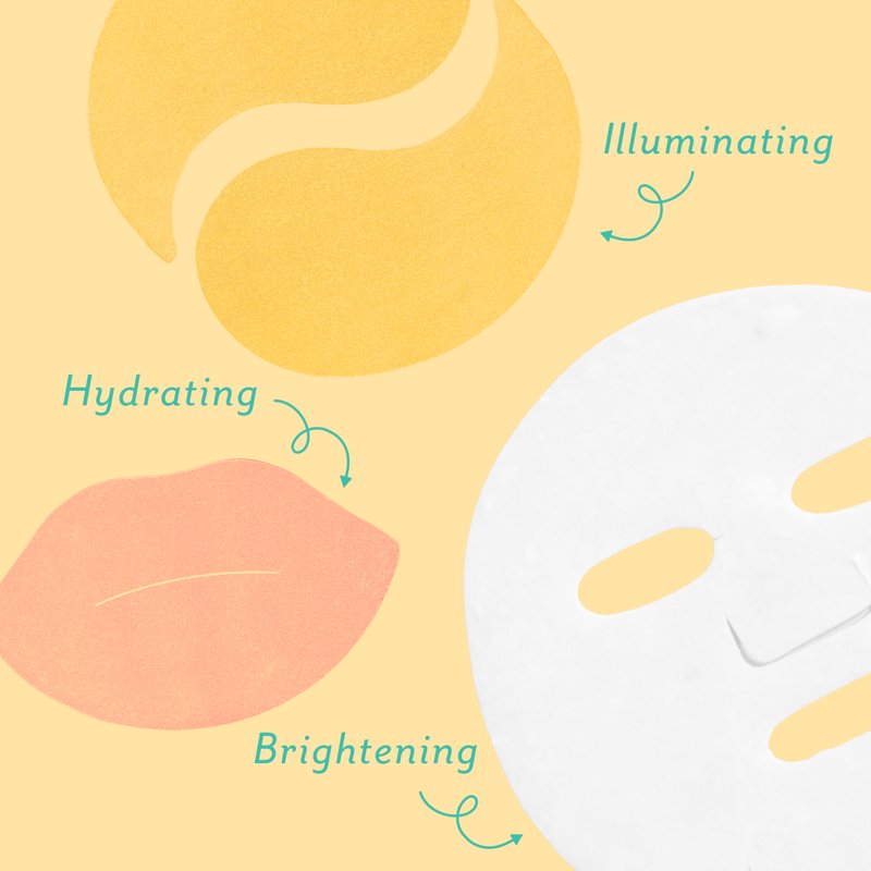 Glow Up Brightening Skincare Kit with Radiance Mask & Gels