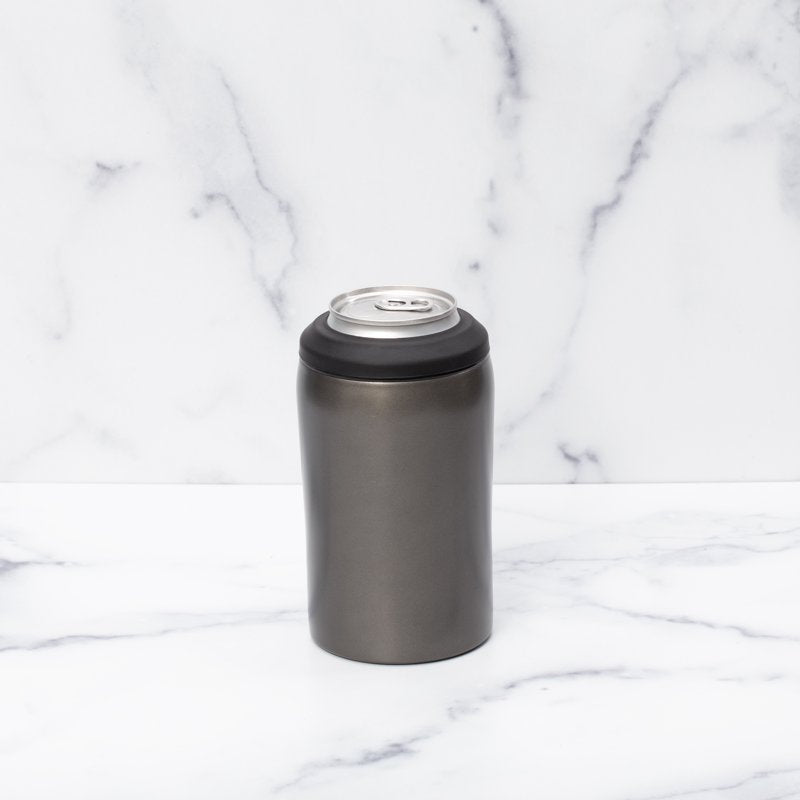 3-in-1 Silver Universal Can Cooler - 2 Pack