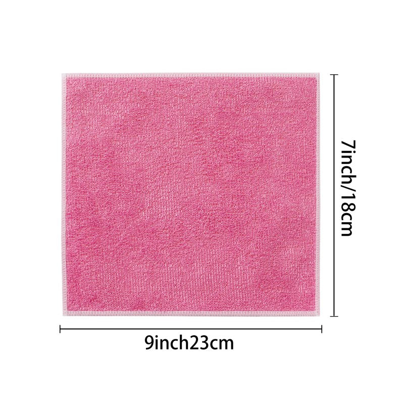 12-Pack Microfiber Kitchen Dish Cloths - Rayon Bamboo, 7" x 9"