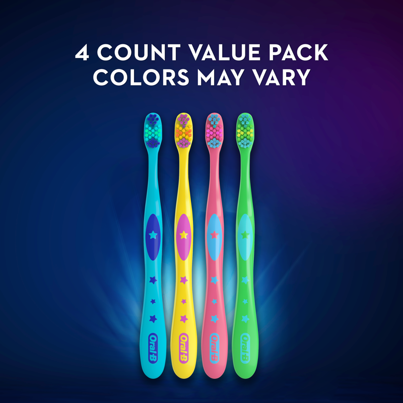 Kids Extra Soft Toothbrush Set - Space Design, 4 Pack, Ages 2+