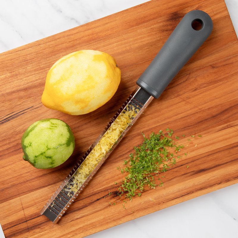 Stainless Steel Rasp Grater with Soft Grip & Protective Cover