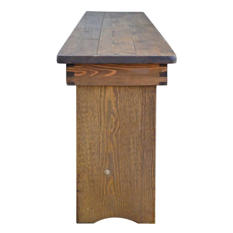 Rustic Farmhouse Pine Wood Folding Bench - 96x12 Inch