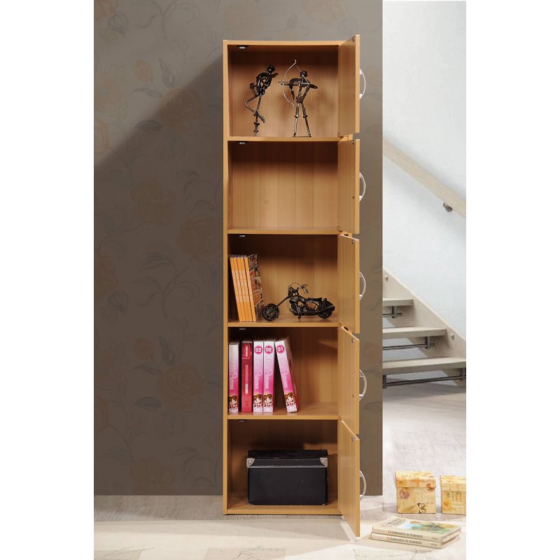 Multipurpose 5-Shelf Cabinet for Home & Office Storage