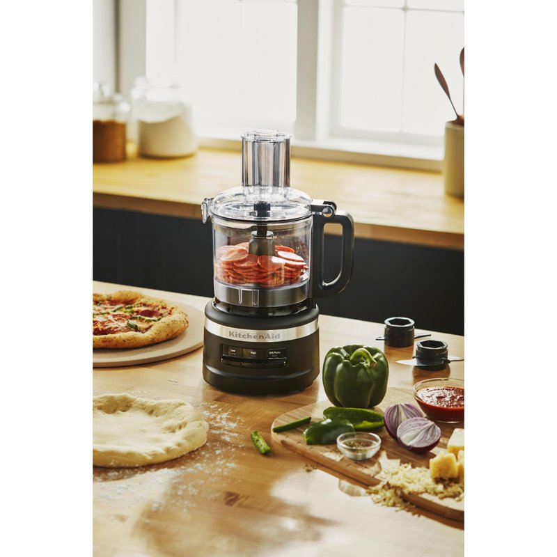 7-Cup Food Processor - Black Matte, Model KFP0718