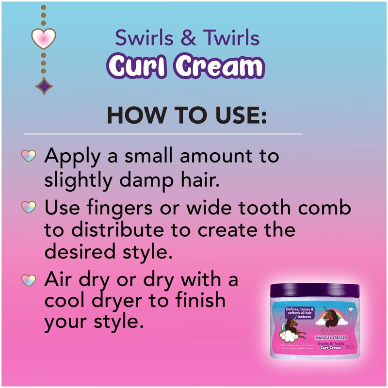 Magical Tresses Curl Cream for Kids - Defining & Softening Hair Cream 12oz