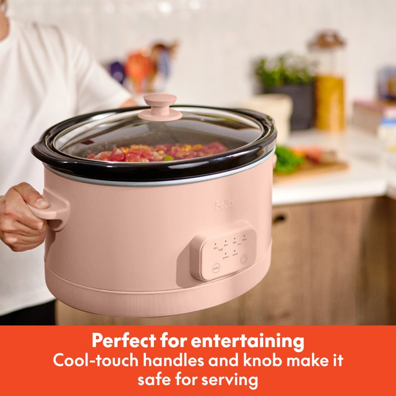 6 Qt Programmable Slow Cooker with Nonstick Coating - Blossom