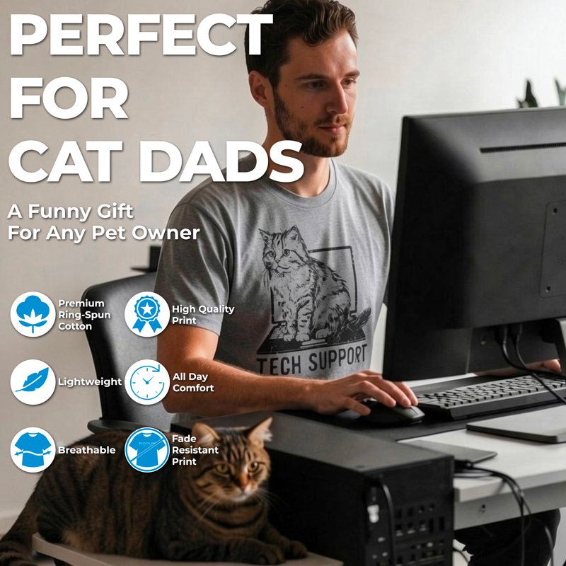 Mens Halloween Spooky Cat T Shirt 5XL Funny Graphic Tee for Cat Lovers