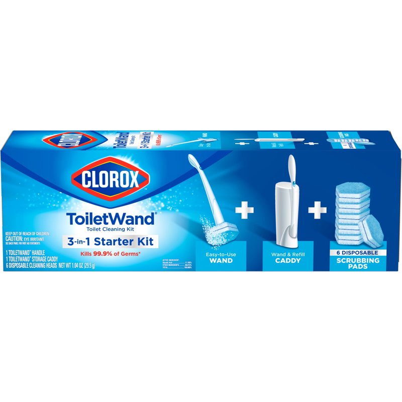 Clorox ToiletWand Disposable Toilet Cleaning System - 6 Pack with Caddy & Refills - Variation 6