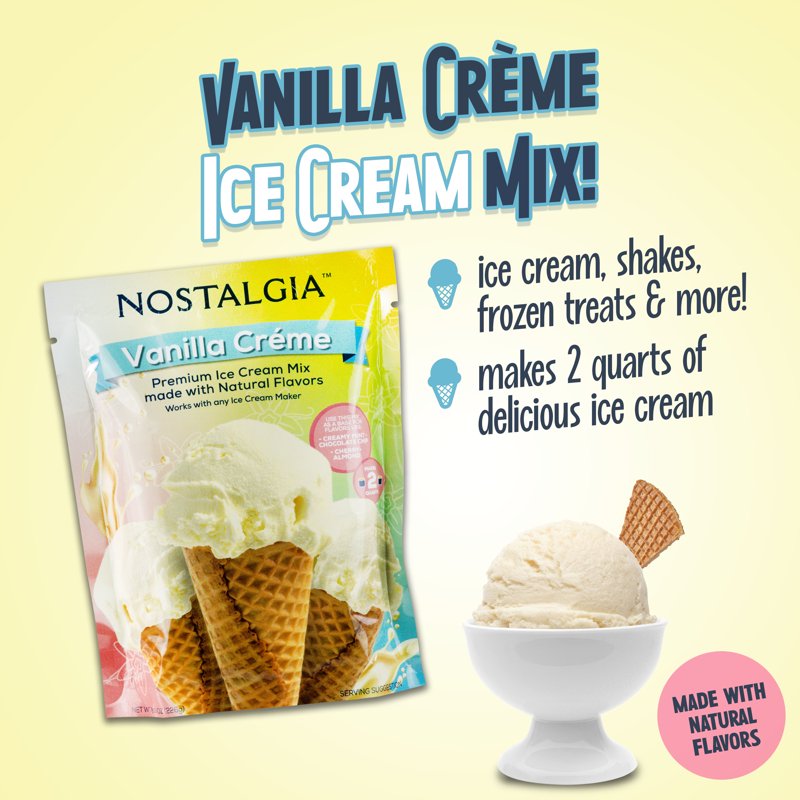 Premium Vanilla Ice Cream Mix - Make 2 Quarts