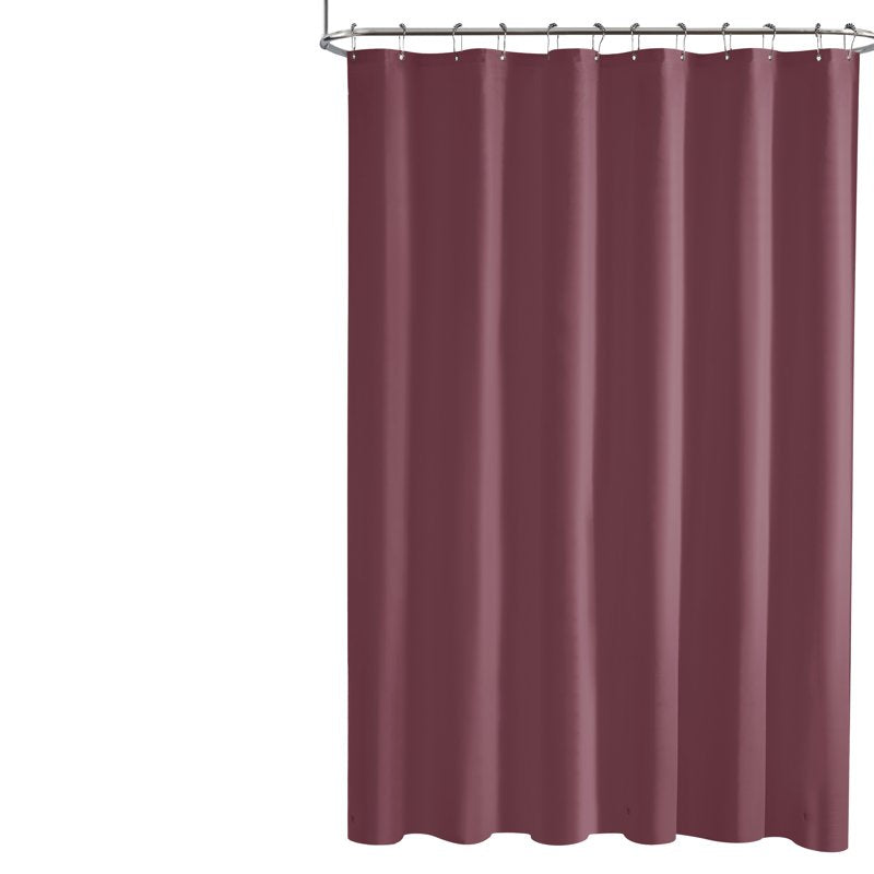 Heavy Duty PEVA Shower Liner - Burgundy, 72 x 72 Inches - Hotel Style