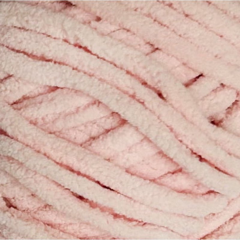 Light Pink Cozy Chenille Yarn - Super Bulky 220 Yds for Knitting & Crochet - Variation of THIS listing