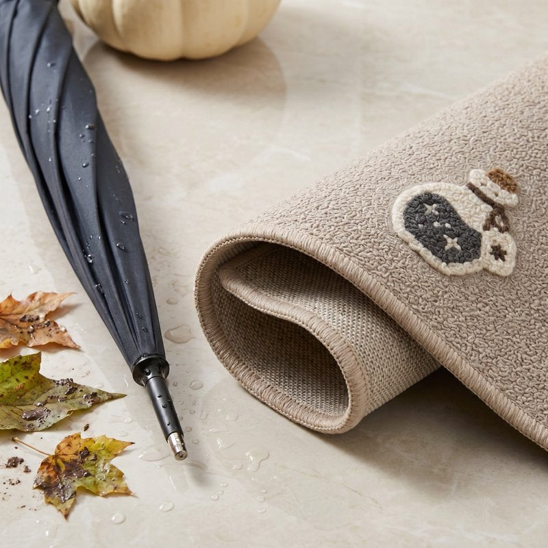 OutmaxHome Halloween Potion Jar Doormat - 15.8x23.6 Inch Non-Slip Indoor Outdoor Rug, Festive Halloween Decor, Variation O