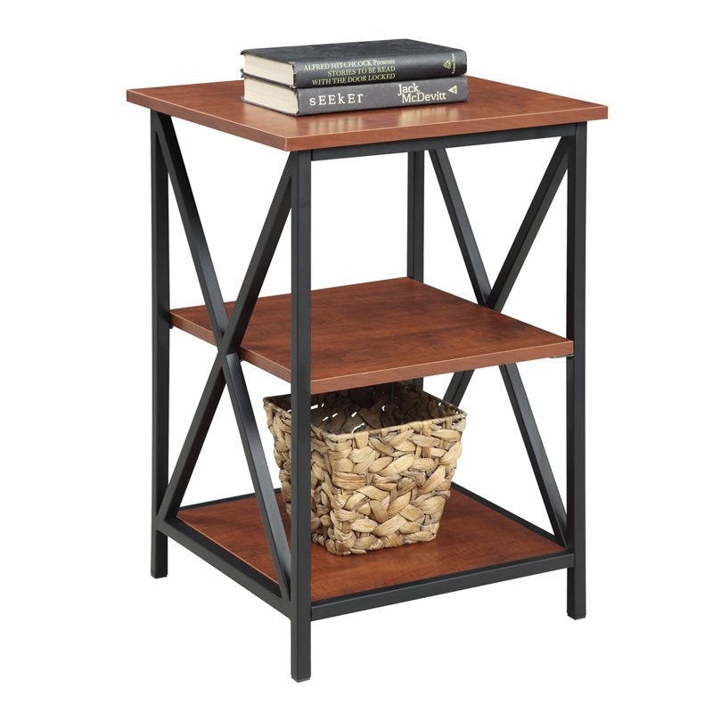 Tucson 3-Tier End Table - Modern Accent Table with Open Shelving