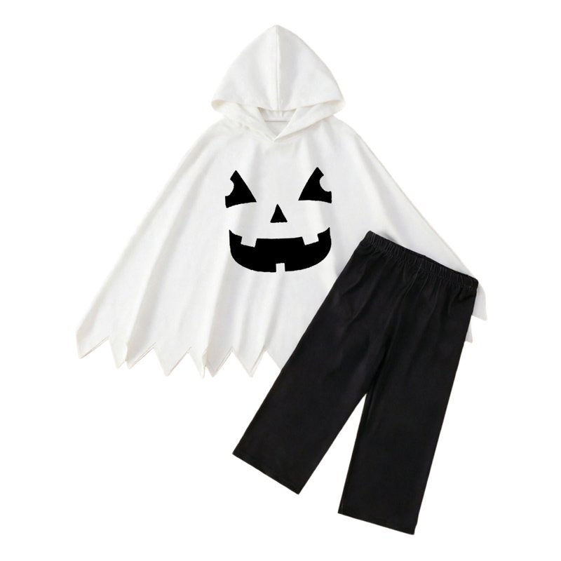 White Boys Halloween Costume Set with Cape & Pants - 9-12 Months - Variation of THIS listing
