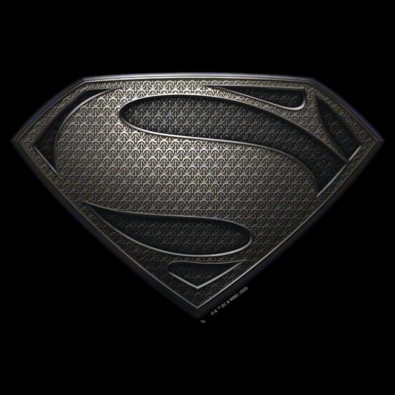 Men's Batman V Superman Rebirth Symbol T-Shirt Black 3XL - Superman