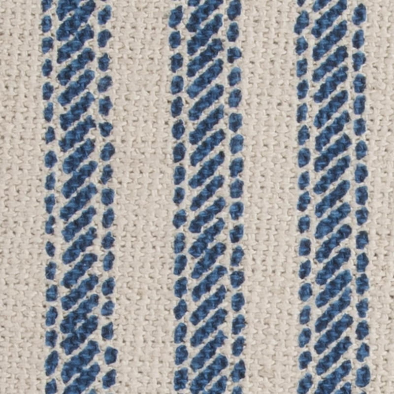 20x20 Inch Cotton Pillow with Ticking Stripe Cover - Natural Variation