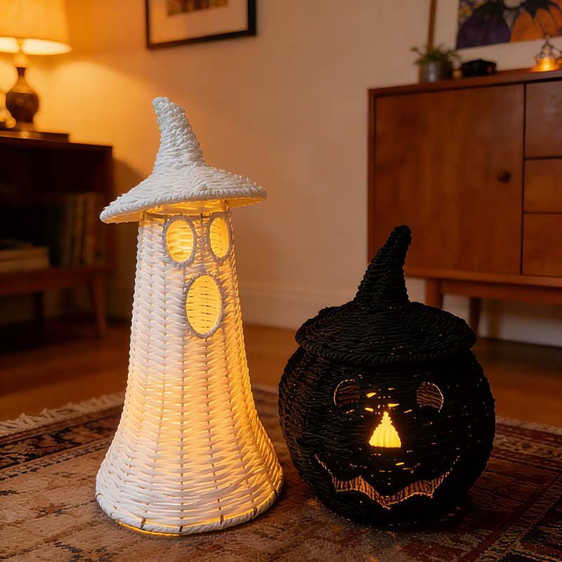 Ghost Hat - White 3.9x6.2 Inch Seasonal Home Decor - Variation: Ghost