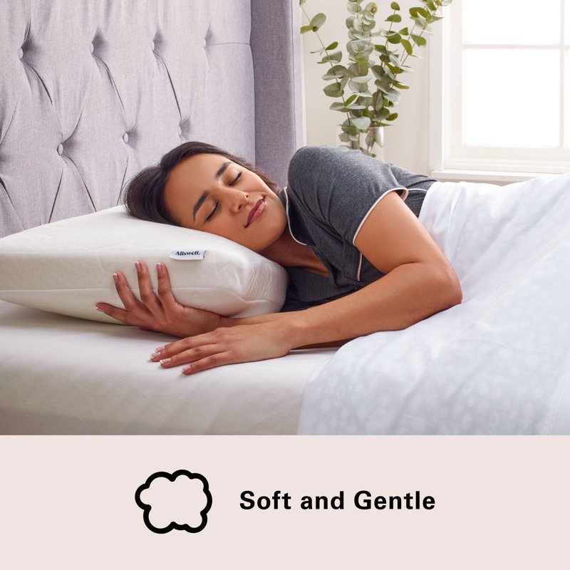 Allswell Serene Foam Pillow - Firm/Extra-Firm, Standard/Queen, Single
