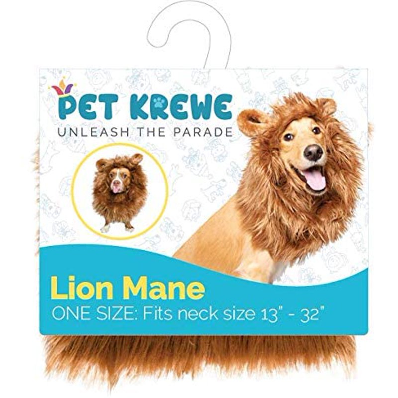Dog Lion Mane Costume for Large Dogs Halloween Pet Cosplay Lion Wig