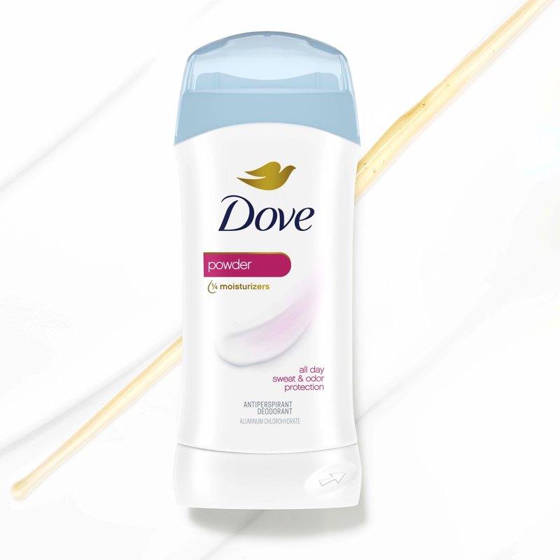 Invisible Solid Antiperspirant Deodorant for Women - Powder Scent, 2 Pack