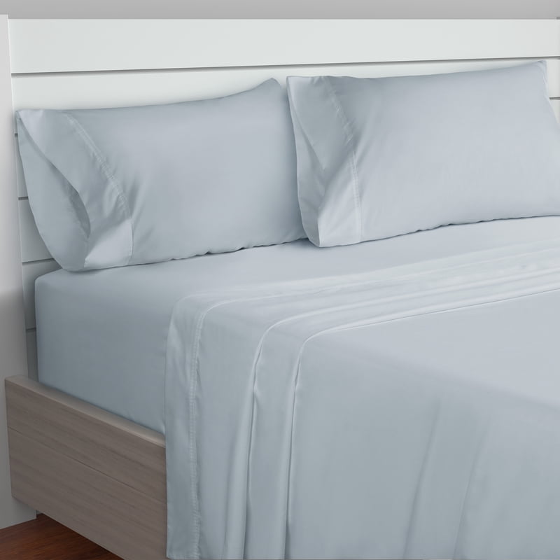 Serta So Cool Full Sheet Set - Angel Falls, Moisture-Wicking 300 Thread Count Cotton Blend, Sleep Cooler