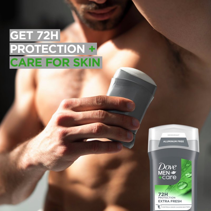 Mens Aluminum Free Deodorant Stick with Moisturizing Cream, 3 oz