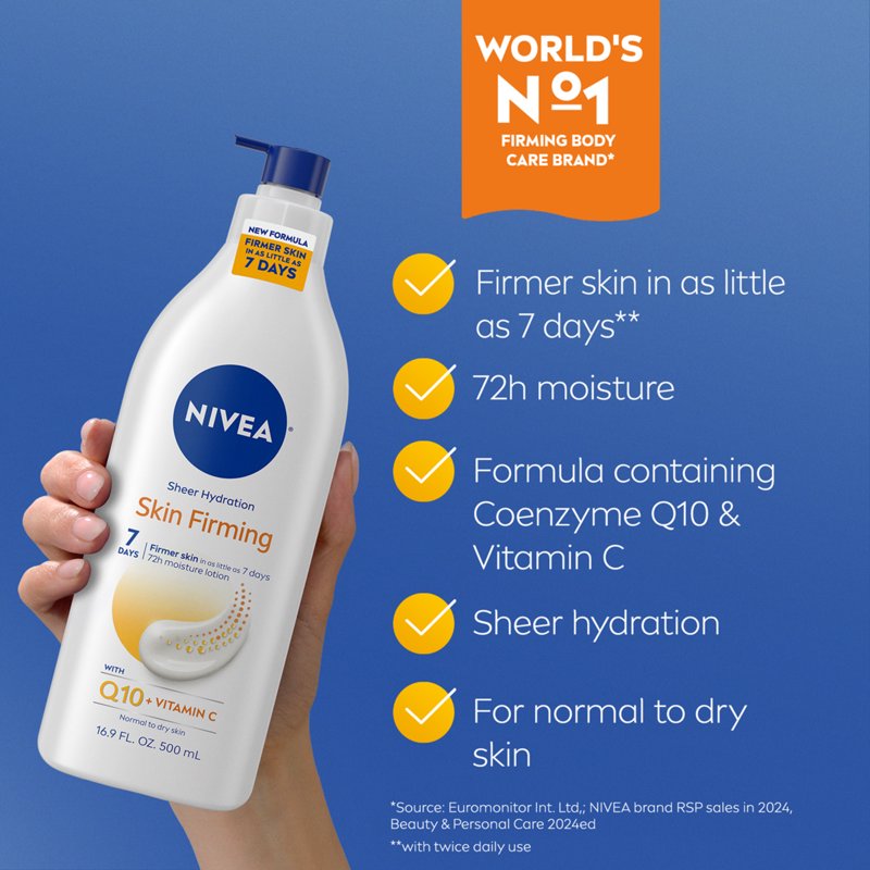 Skin Firming Hydrating Body Lotion with Q10 and Vitamin C, 16.9 fl oz