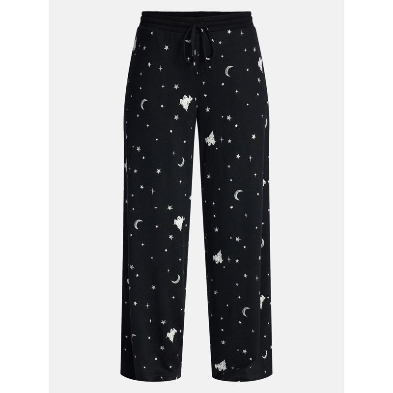 Black Soot Halloween & Fall Women's Hacci Knit Sleep Pants with Pockets - XS-3X