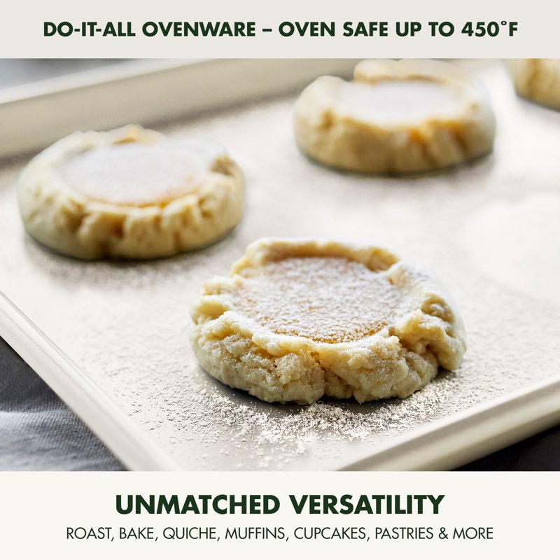 Nonstick Cookie Sheet 11" x 17" - Durable Steel, Easy Clean