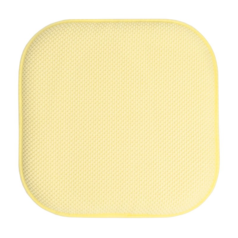 Memory Foam Chair Pad - Non-Slip Back, 16" x 16", Yellow - 12 Pack