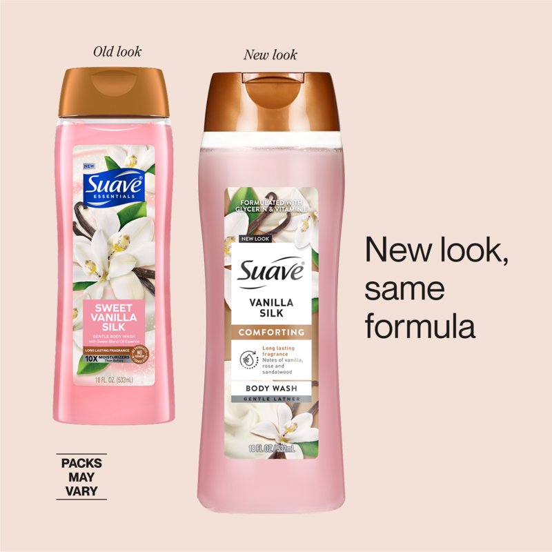 Vanilla Silk Moisturizing Body Wash with Glycerin & Vitamin E - 18 FL OZ