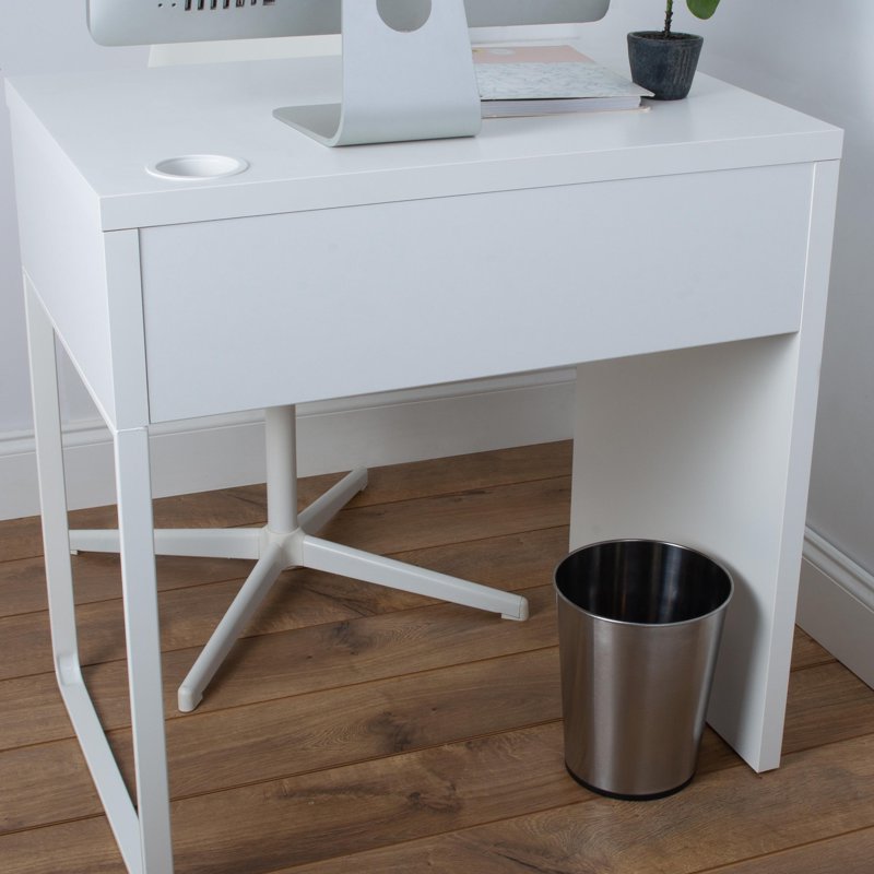 Stainless Steel Bathroom Trash Can - 1.3 Gallon