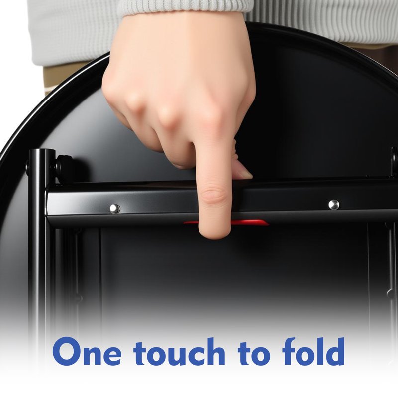 Folding Counter Stool Set - 4 Pack, Black, 2 Pieces