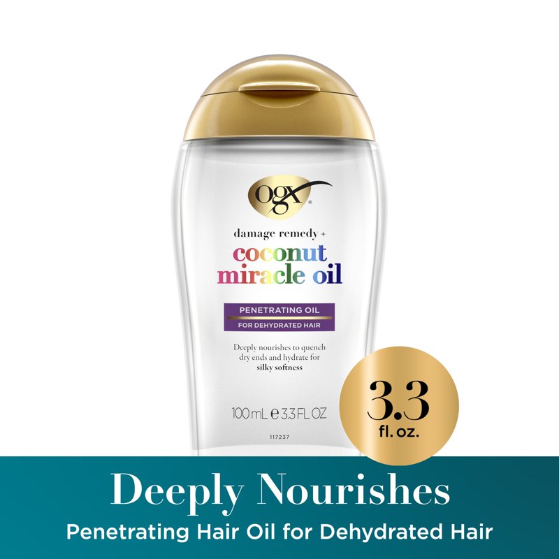Coconut Miracle Oil Hair Treatment for Thick, Frizzy Hair - 3.3 fl oz