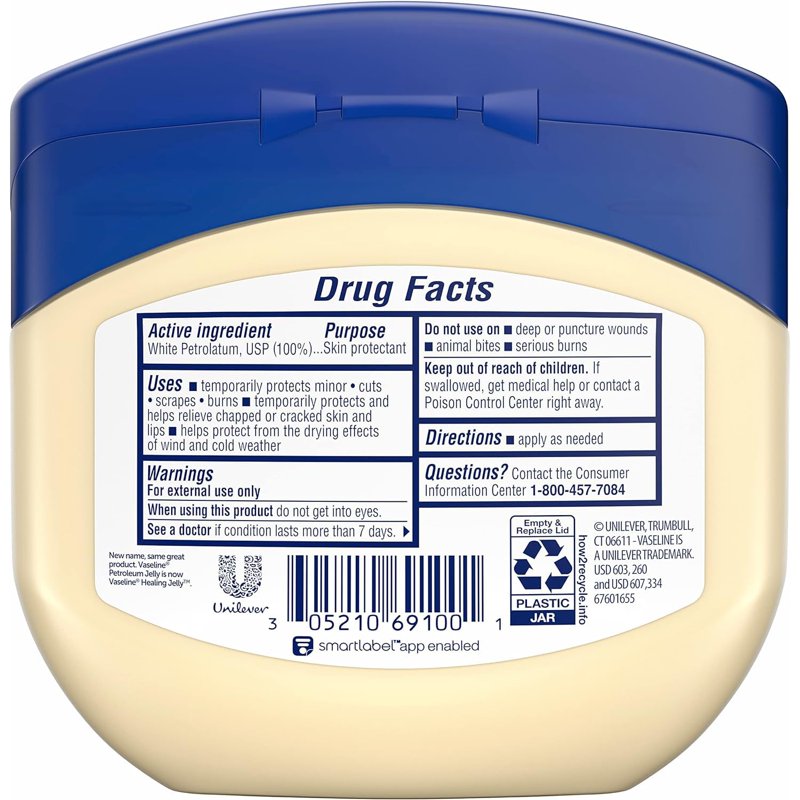 Original Petroleum Jelly Skin Protectant - Triple-Purified Hypoallergenic