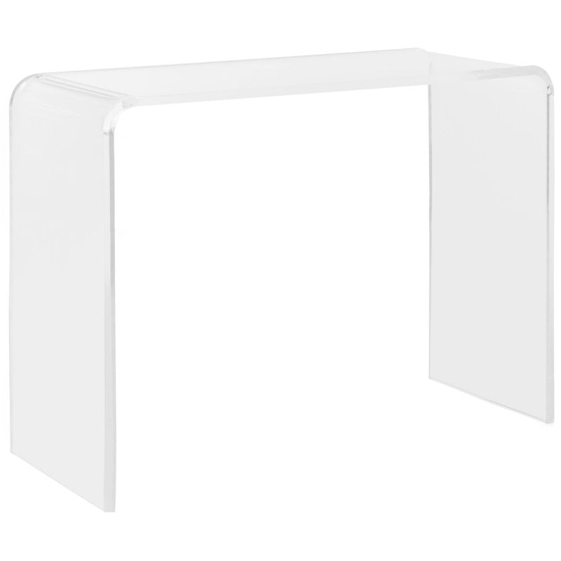 Modern Glam Acrylic Console Table - Clear Finish