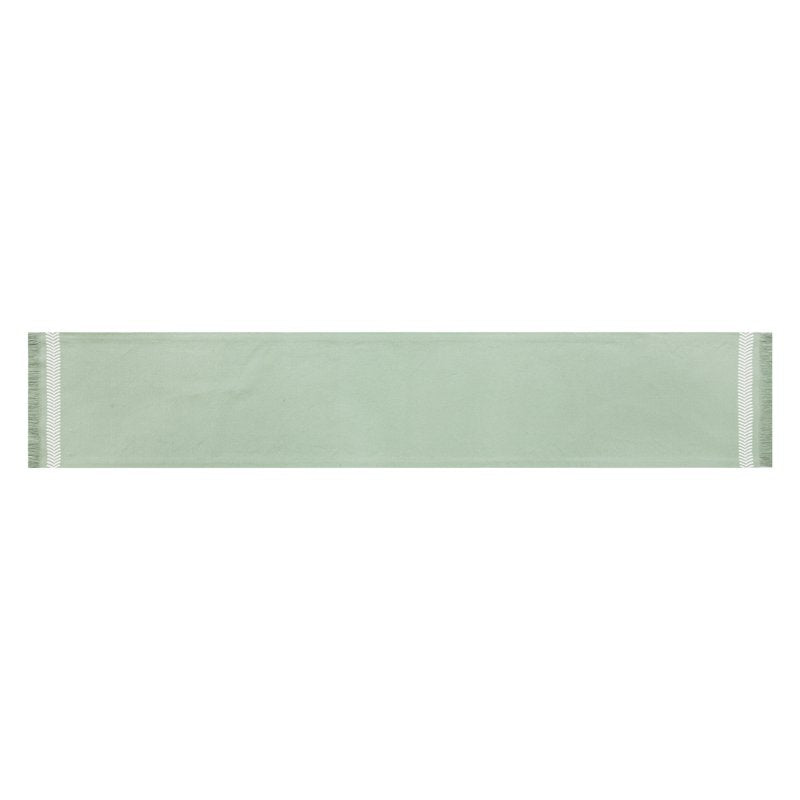 14" x 72" Global Woven Green Cotton Table Runner - 3 Pack