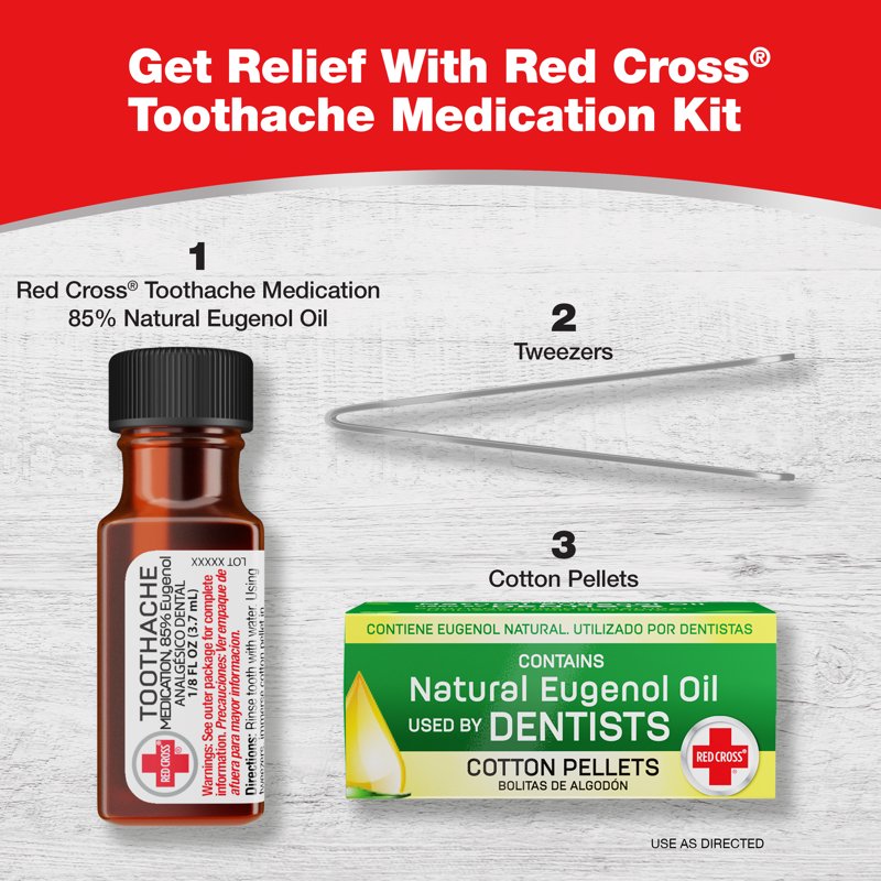 Toothache Relief Kit with Eugenol - Instant Pain Relief