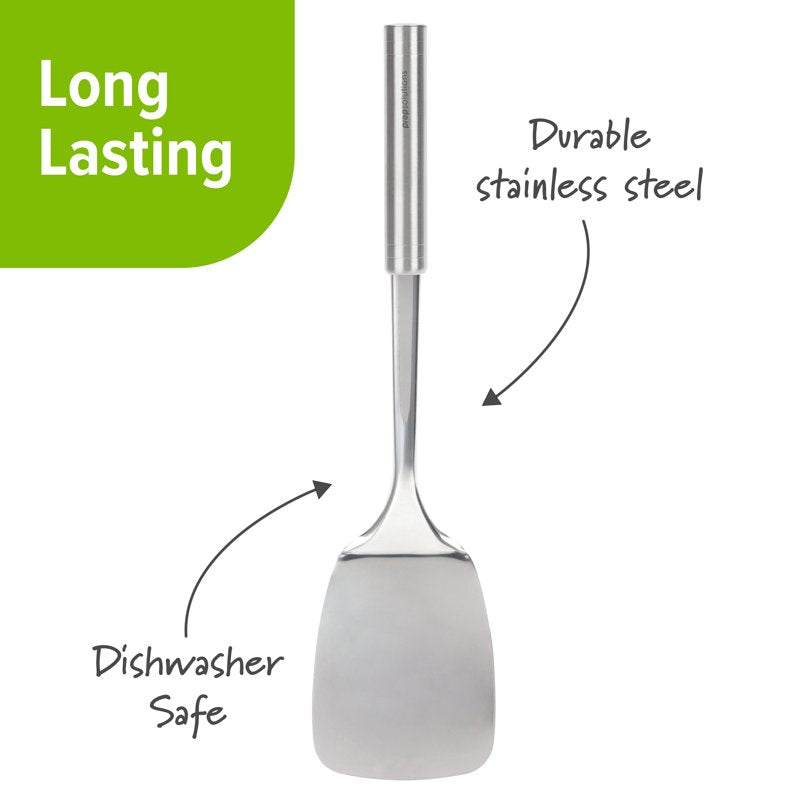 Durable Stainless Steel Cooking Spatula - 13.25 Inch